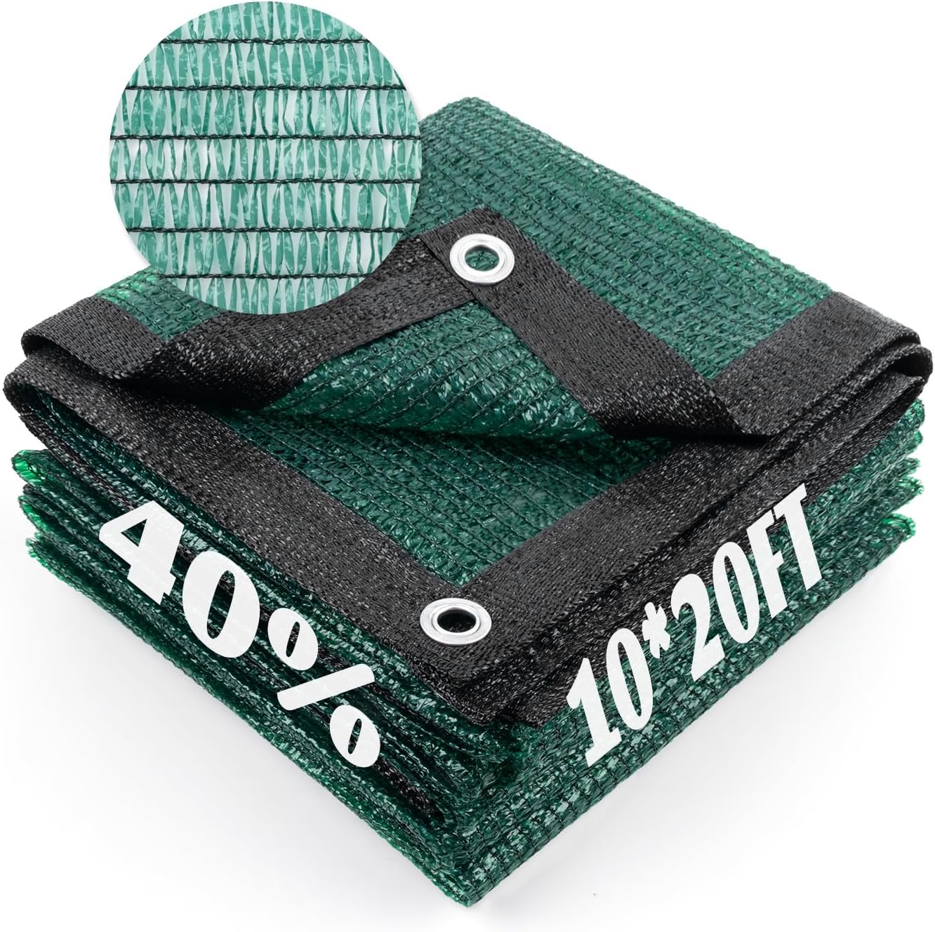 Lona malla 40% tela solar 10x20ft para cubierta jardín patio
