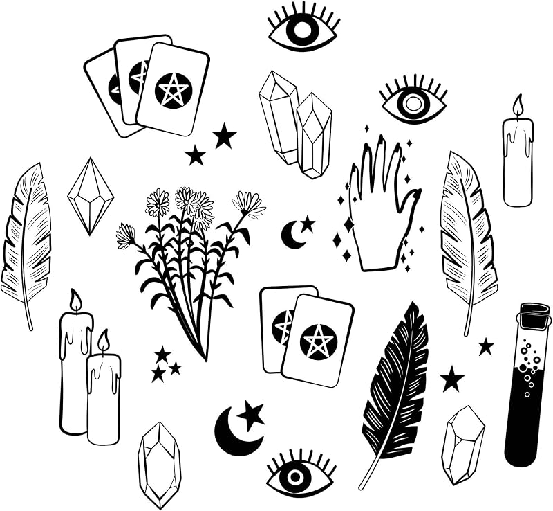 Kit arte pared Every Witch Way color negro