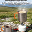 Olla Titanio Camping 14.2oz con Tapa y Tenedor
