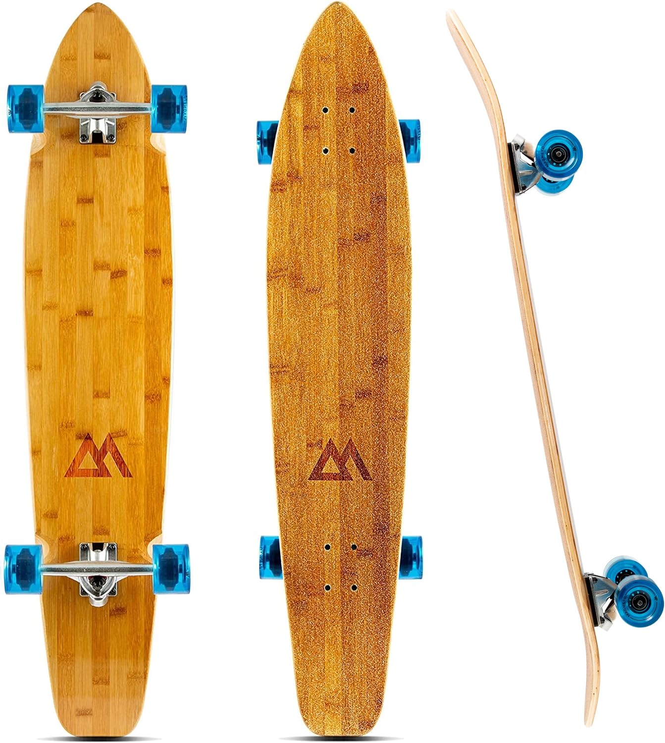Longboard de 44" bambú y maple para adultos y niños