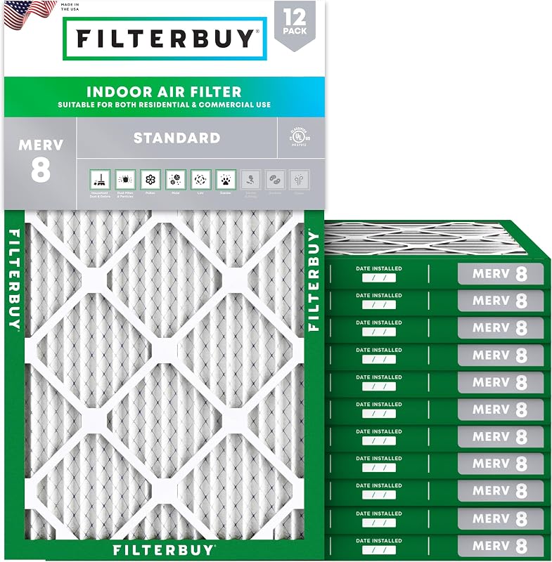 Filtro aire MERV 8 10x18x1 pack 12 HVAC AC