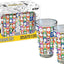 Juego 2 vasos pinta Peanuts 75 Aniversario