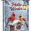 Banderas jardín doble cara hello winter 12x18pulg
