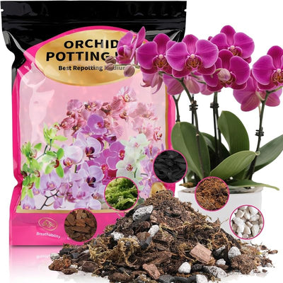 Tierra para orquídeas orgánica corteza 4qt drenaje rápido
