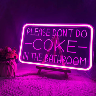 Letrero neón USB para baño y fiesta con luz ajustable