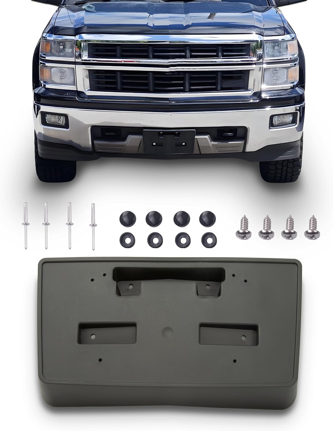 Soporte placa matrícula Chevy Silverado