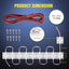 Kit luces LED interior furgoneta 40 LED 12V techo blanco