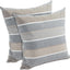 Almohadas patio 18x18" con inserto set 2 rayas