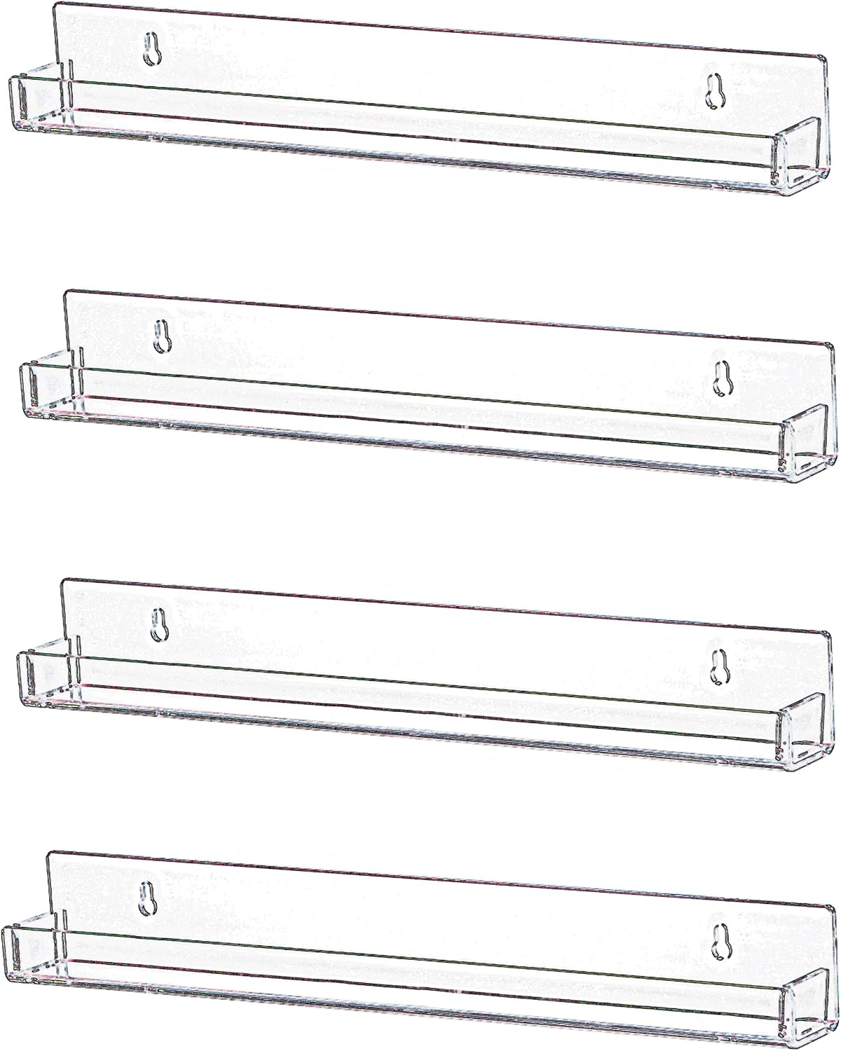 Estantería flotante invisible 4 pzas para vinilos y esmalte