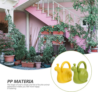 Regadera plástico forma caracol 2uds 1L para niños bonsái