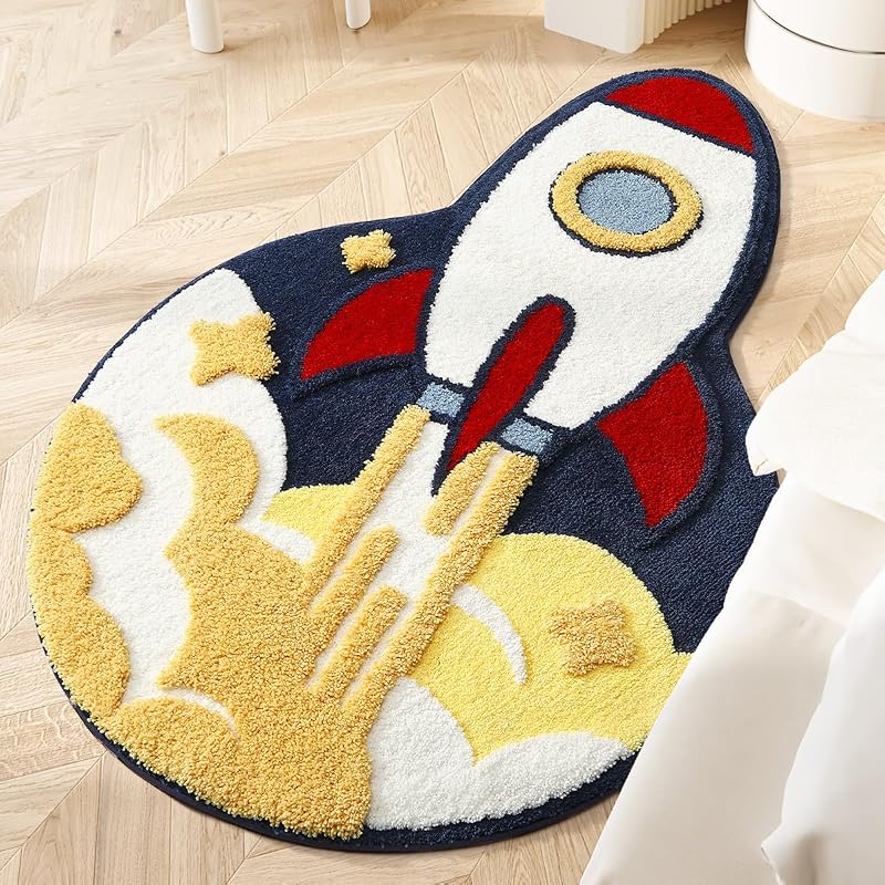 Alfombra microfibra suave 3.3x5ft antiderrap sala