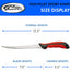 Cuchillo filete 12.5pulg hoja acero inox con funda