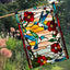 Bandera jardín colibrí estilo cristal 28x40"