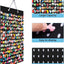 Organiz. dijes zapatos colgante 224 agujeros pared negro