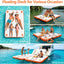 Plataforma flotante inflable antiderrap para lago playa
