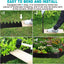Borde jardín flexible 40" x8" set 6 con 7 clips