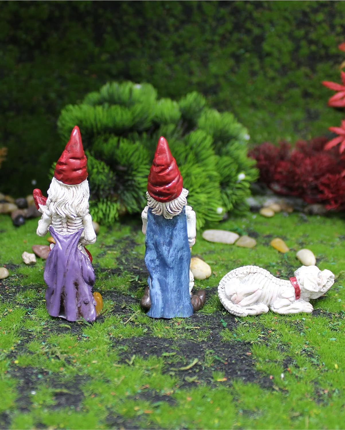 Kit jardín de hadas figuras mini Halloween perro decoración bonsái