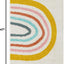 Alfombra área arco iris 2'2"x3'11" marfil/amarillo