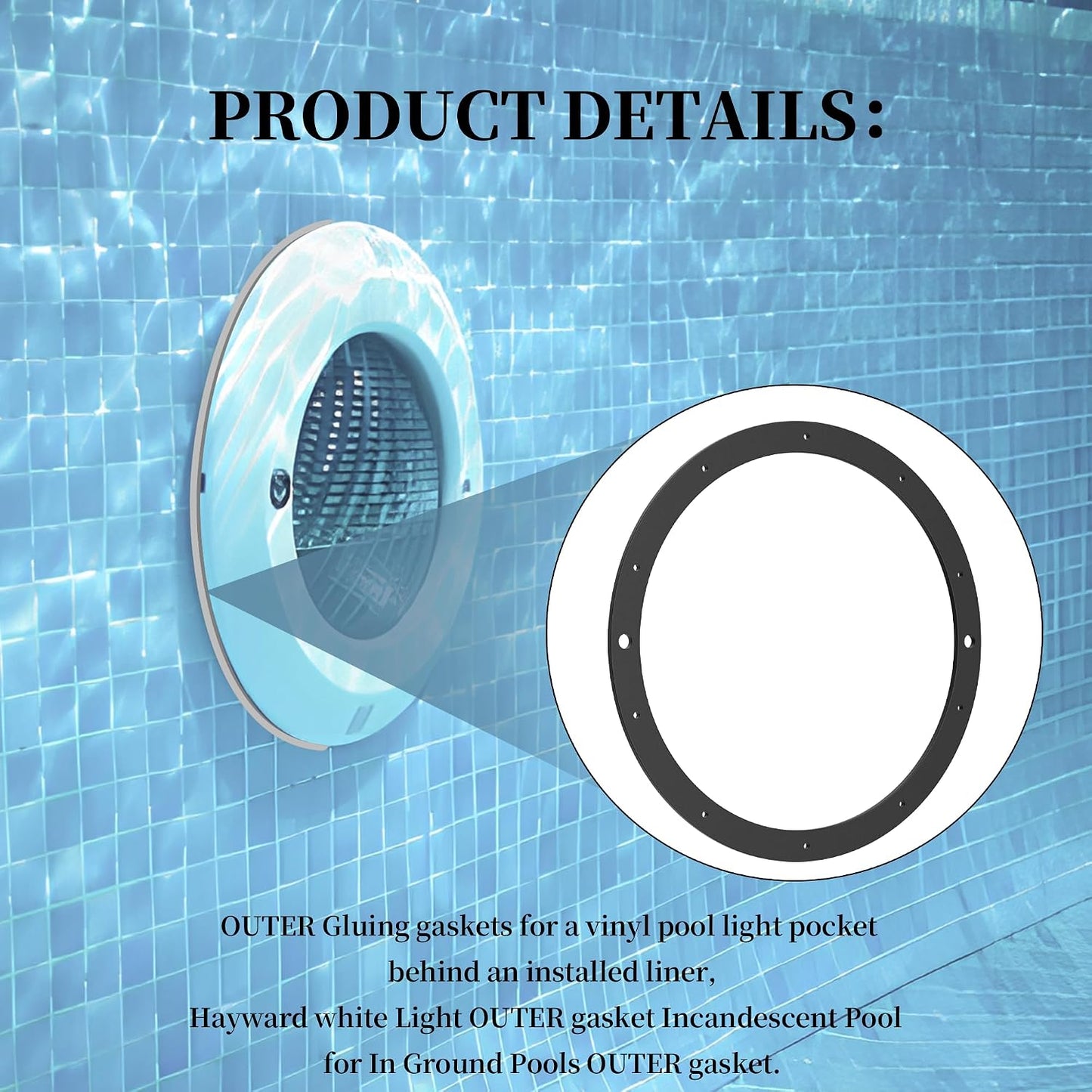 Junta nicho luz piscina SPX0506D para Hayward
