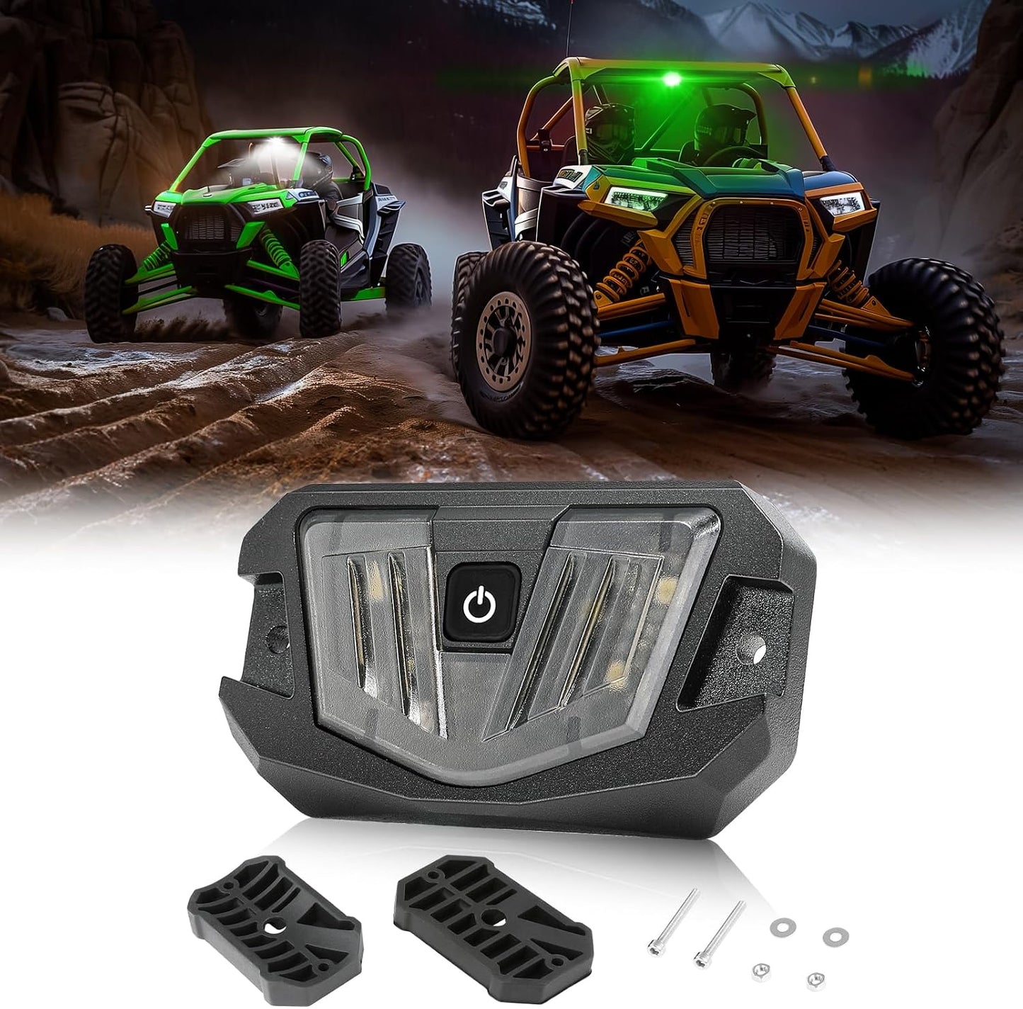 Luz cúpula UTV 12V LED universal para barra antivuelco