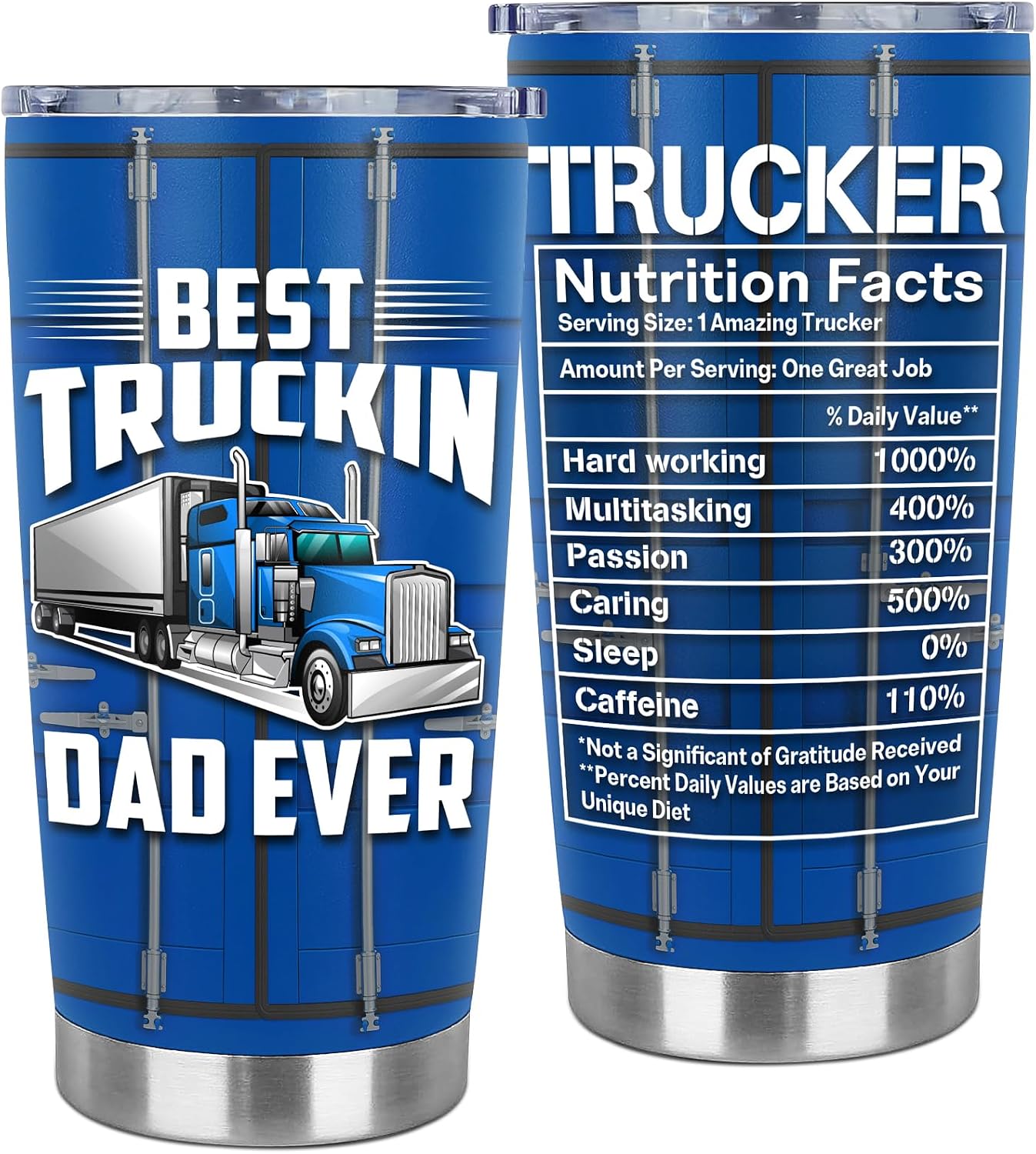 Vaso acero regalo para camioneros hombres papá día del padre