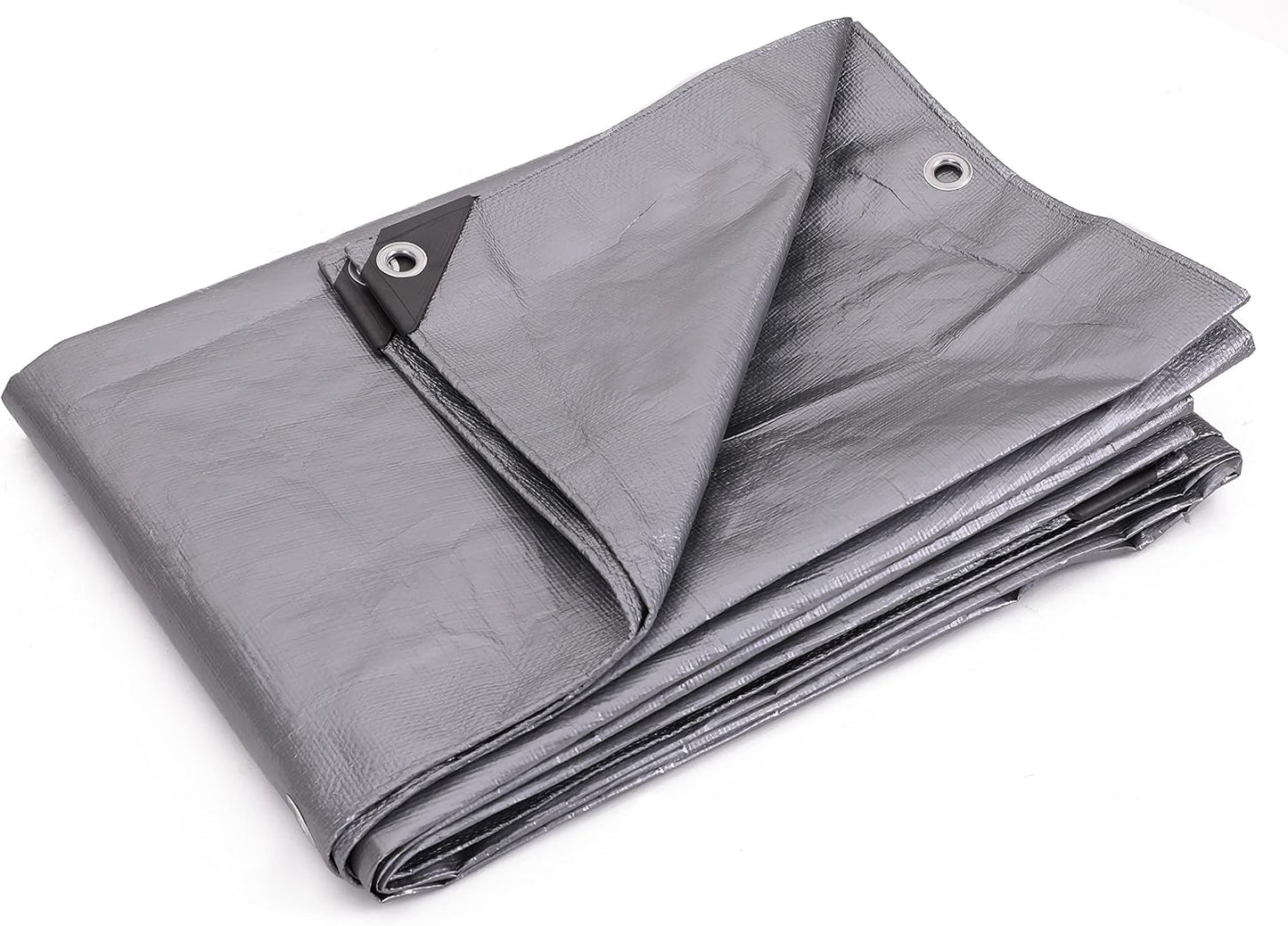 Lona poliéster resistente 10mil 30x30ft color plata