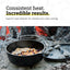 Horno holandés para campamentos Negro