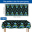 3 Manteles Cumpleaños Neón Plástico Verde Azul Rectangular