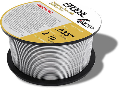 Alambre soldadura MIG acero inox 0.035pulg 2lb plateado