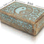 Caja de madera joyas decorativa hecha a mano