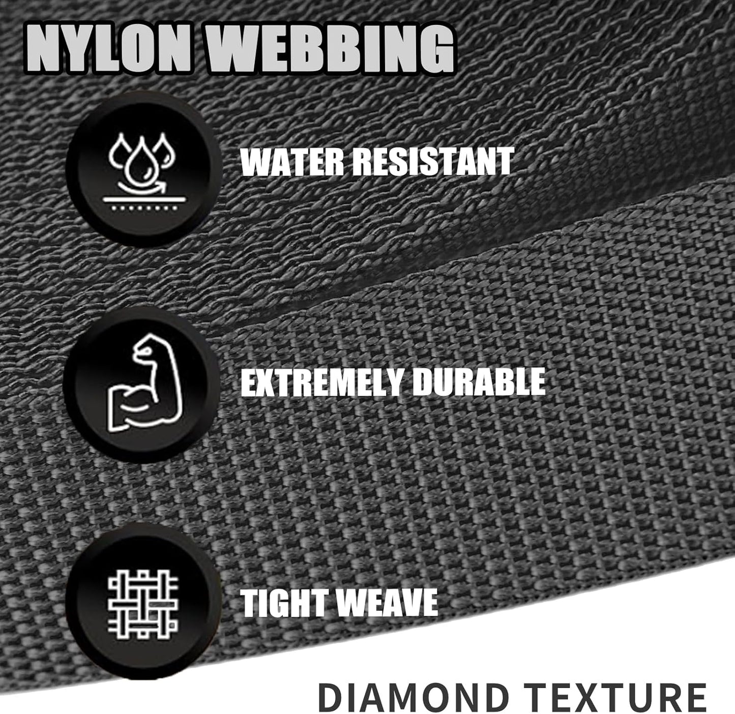 Cinta nailon resistente 1.5" 12yardas manualidades