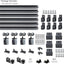 Kit riel puerta corrediza doble exterior 24ft carga 330lb