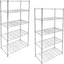 Estantería 5 niveles cromado 13x36" set 2