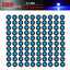 100 Luces Laterales Redondas 3/4" 3 LED 12V Azul