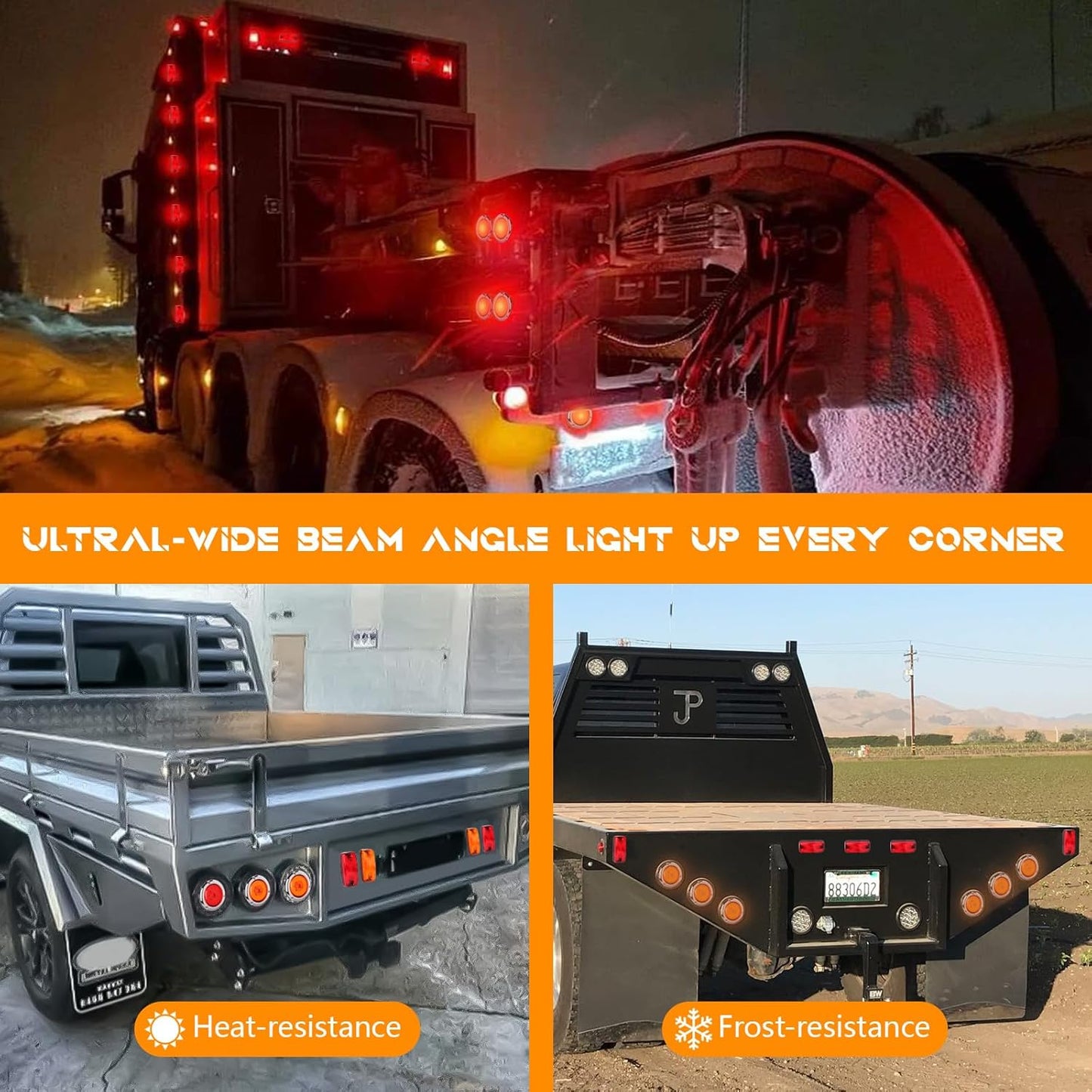 8 Pzas Luces halo neón IP67 para camiones