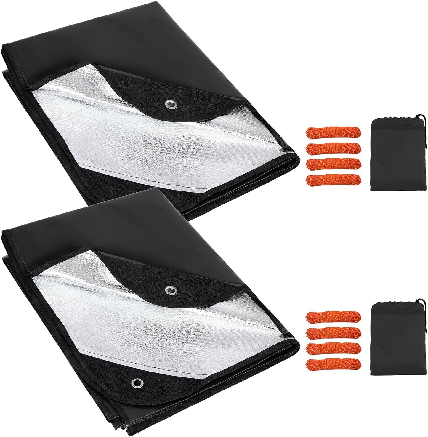 2 Lonas Térmicas Resistentes Impermeables para Campamento