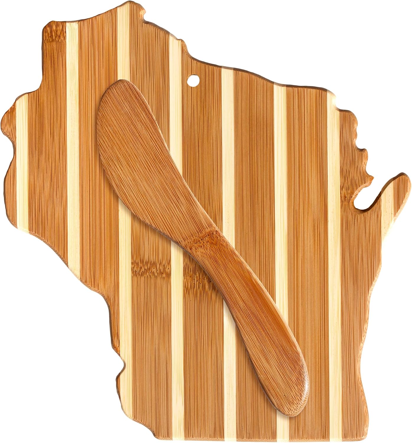 Tabla charcutería con cuchillo 9.625x8.875pulg