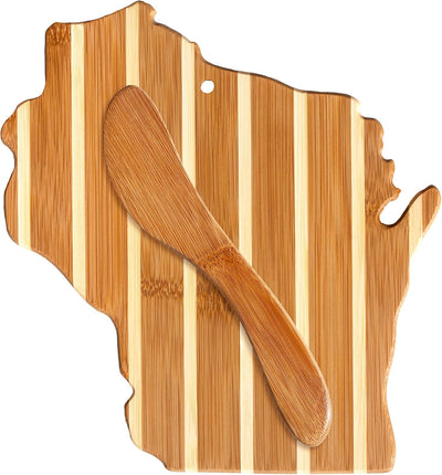 Tabla charcutería con cuchillo 9.625x8.875pulg