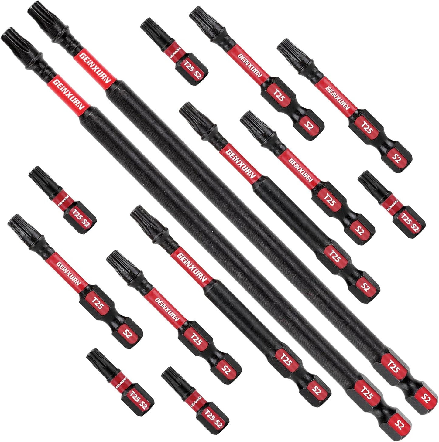Juego 15 Pzas T25 Torx Acero Aleado con Soporte Magnético