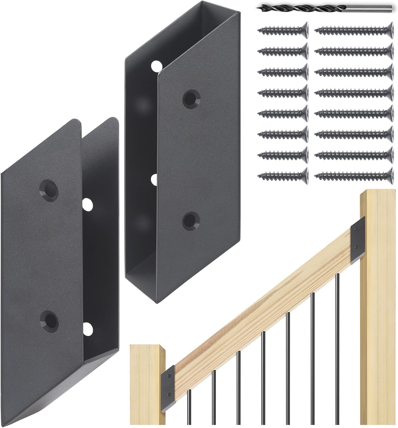 Soportes barandilla acero inox 2x4 4 pares
