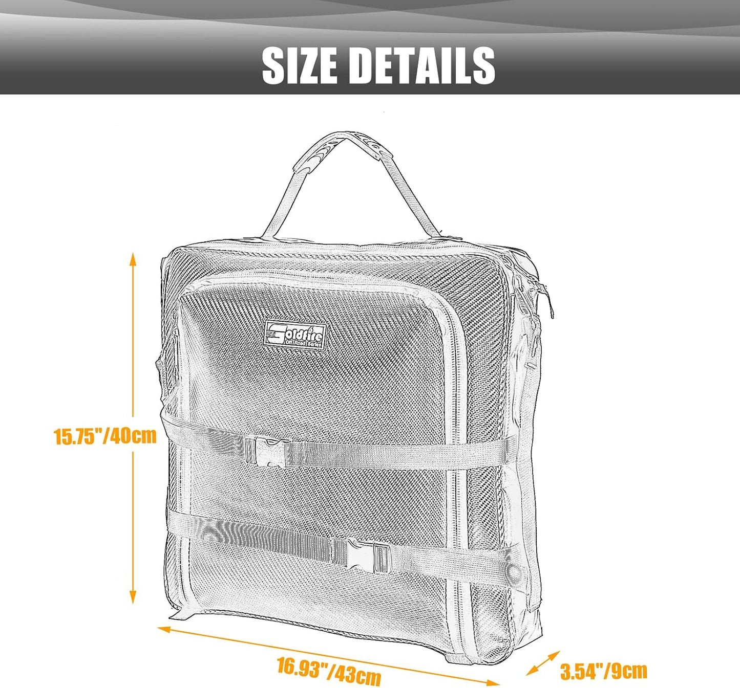 Bolsa asiento Can-Am Maverick X3 17-25 tubería azul