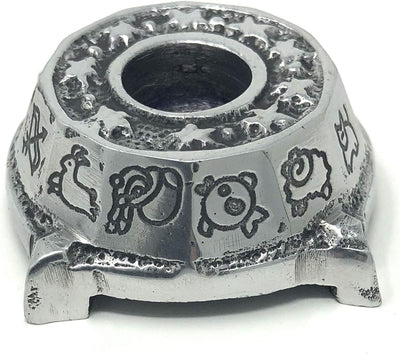 Portavelas aluminio zodiac 2pulg soporte decorativo