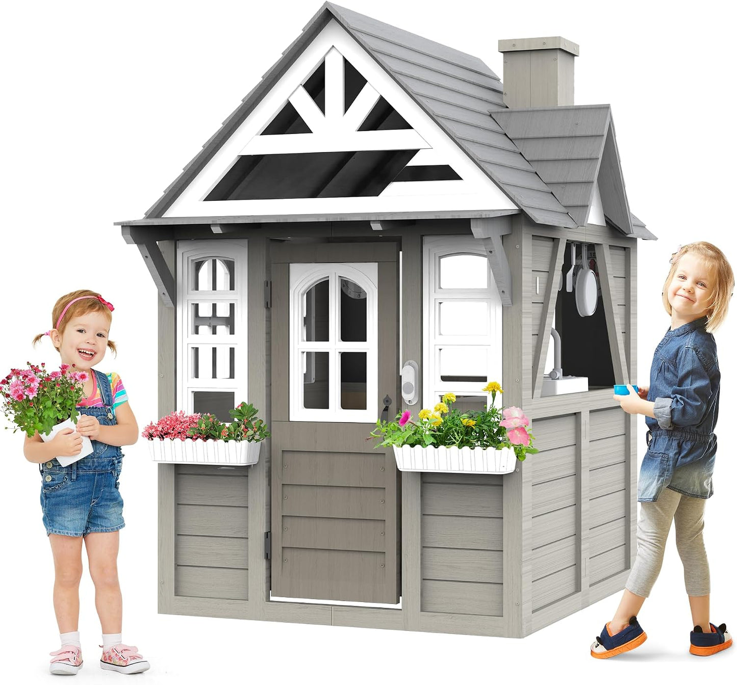 Set de madera para niños con fregadero
