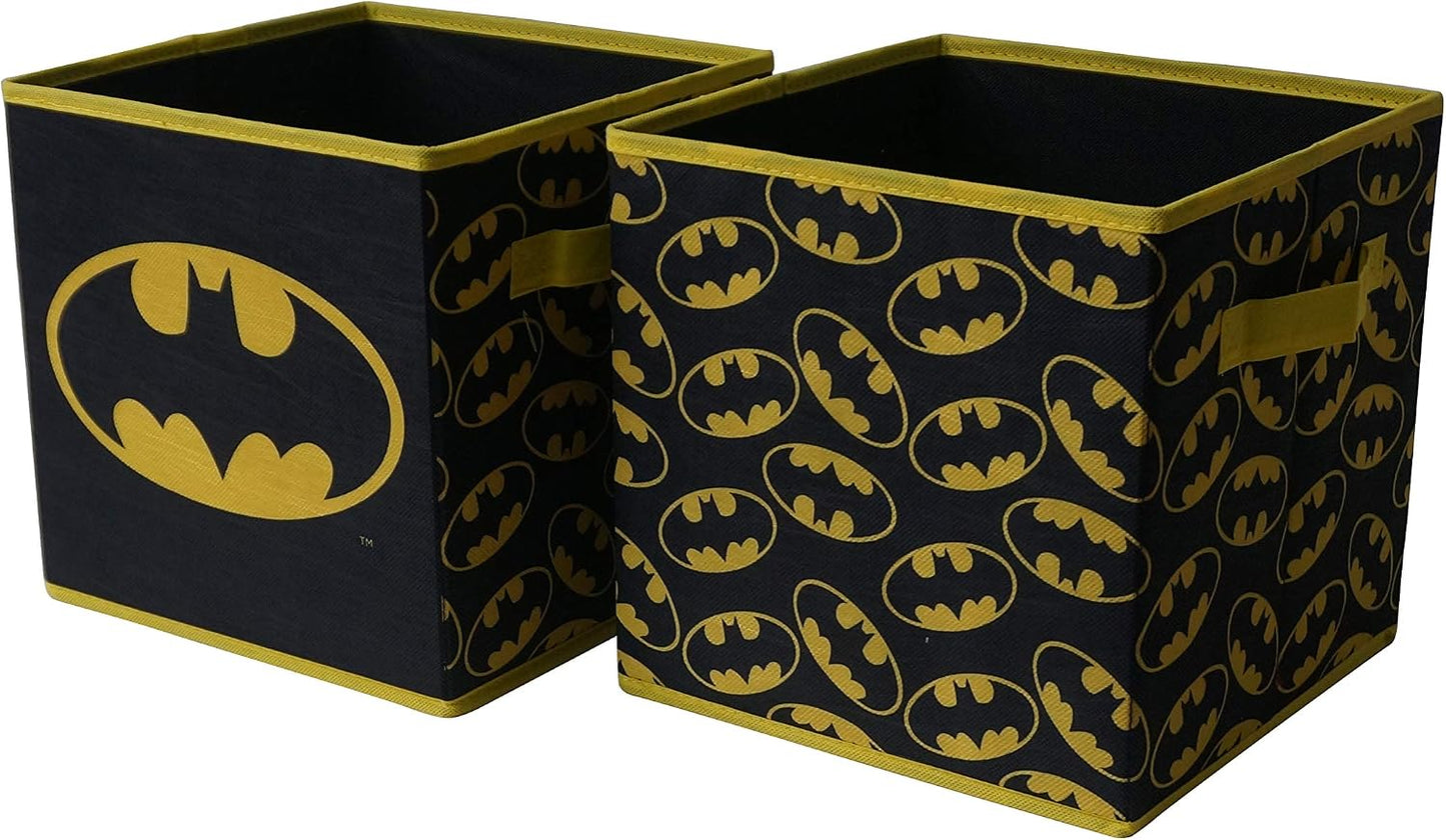Cubos plegables Batman set 2 cajas tela niños