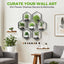 Macetas pared para plantas interiores set 7 soporte sala