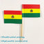 Banderas bolivianas para cupcakes 100 uds