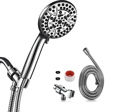 Cabezal ducha mano 10 pulverizadores 60pulg cromado