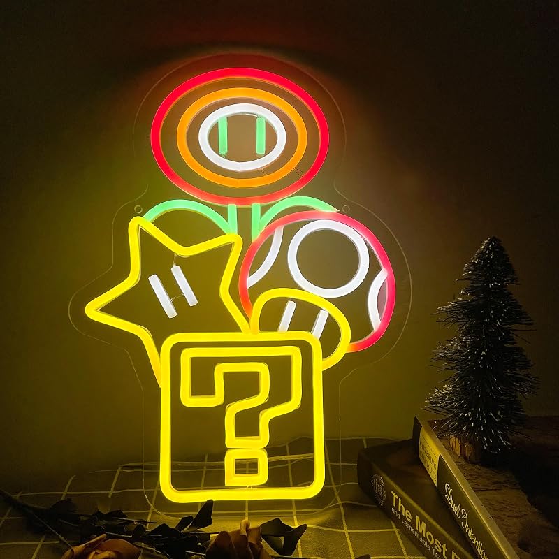 Señal neón LED para dormitorio niños decoración pared
