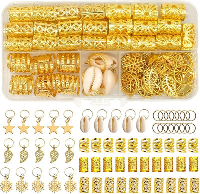 102 Pzas Joyas para Rastas Mujer Trenzas Anillos