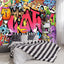 Papel tapiz mural grande abstracto 91x65"